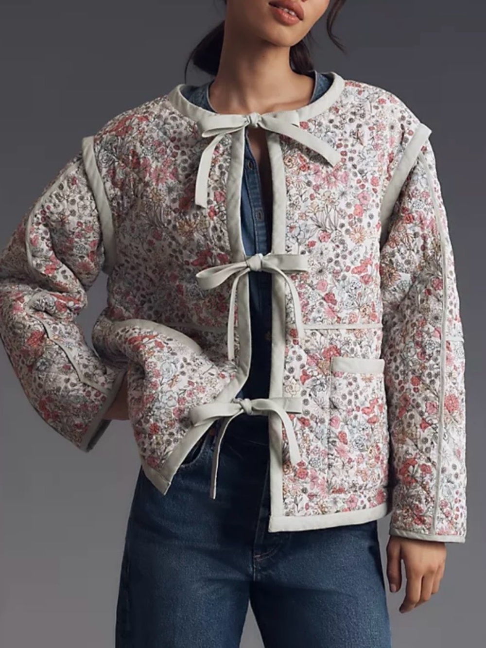 Anthropologie Forever That Girl Convertible Quilted Jacket